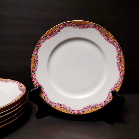 Seltmann Weiden Other - Antique Seltmann Weiden fine porcelain dessert plate, Roses, hand painted 1920s